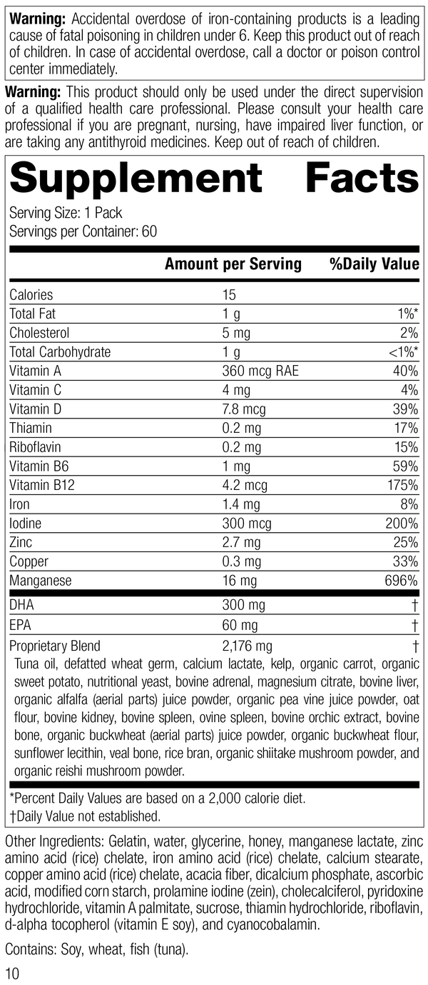 Daily Fundamentals - General Health, Rev 09 Supplement Facts