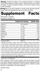 4030 Catalyn with Iron R18 Supplement Facts