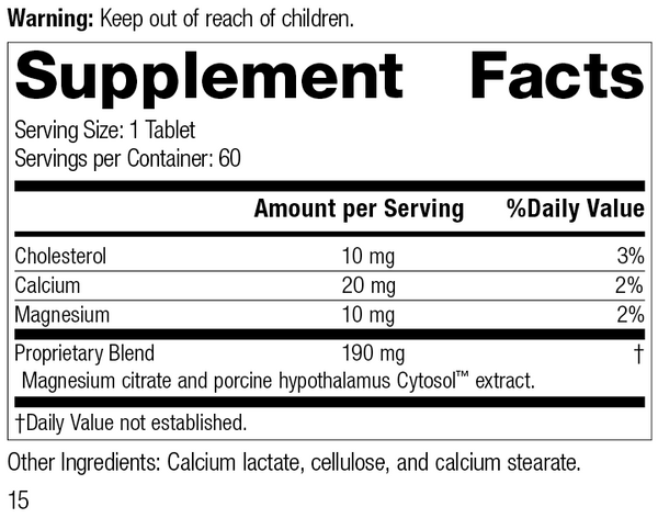 4875 Hypothalmex R14 Supplement Facts