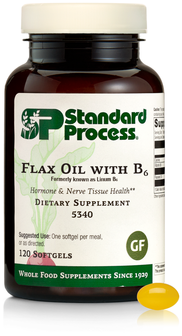 Flax Oil with B6, formerly known as Linum B6, 120 Perles