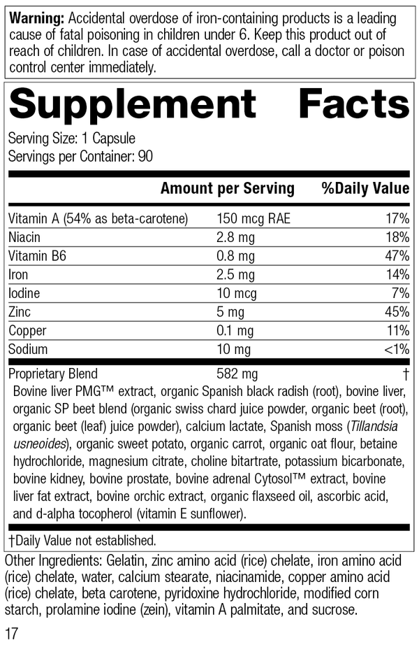 Livaplex 5375-15 Supplement Label