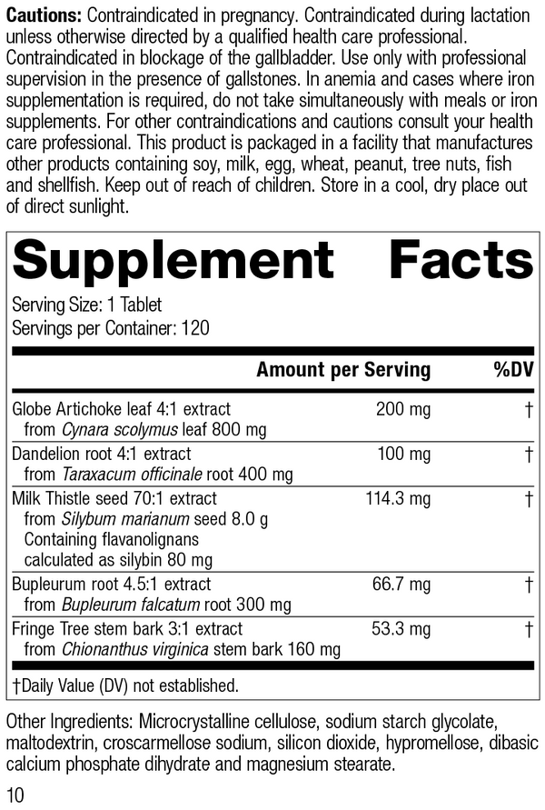 Livton® Complex, Rev 10 Supplement Facts