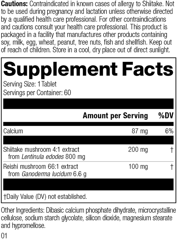 supplement fact label