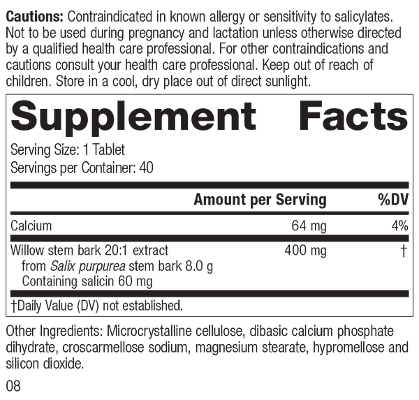 Saligesic, Rev 07 Supplement Facts